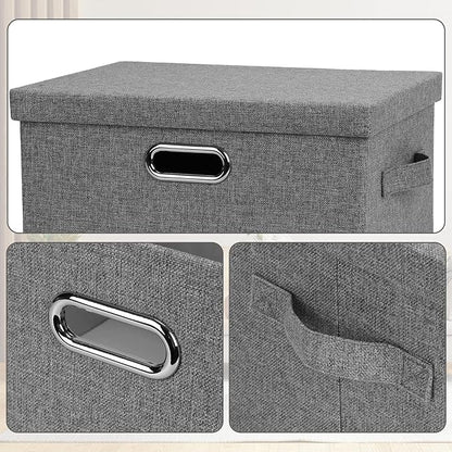 Graciadeco Medium 15" 21 Quart Collapsible Stackable Storage Bins - Image 6