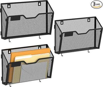 YINGHUA 3 Pack Mesh File Holders Wall Mounted by Unknown