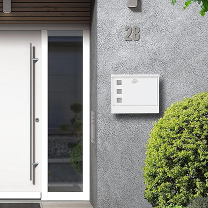 LAND·VOI Locking Mailbox Wall Mounted, Metal Postbox - Image 9