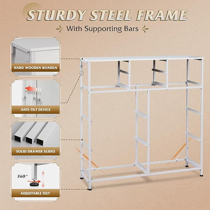 WLIVE White Dresser for Bedroom - Image 8
