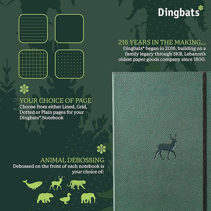 Dingbats* - Wildlife Dotted Extra Large A4 Notebook - PU Leather Hardcover - Image 2