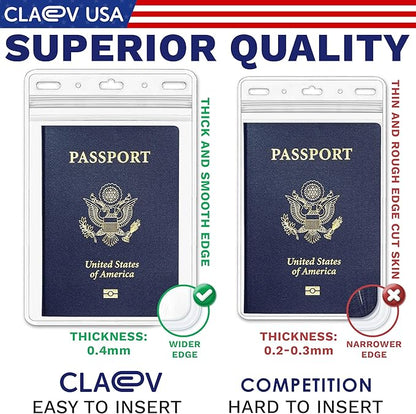 Claev Fast Seal Vertical 4x6 Passport & Card Holders, 250 Pack), Conferences - Image 9