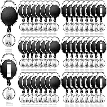 SOVYOULIVE 50 Pack Heavy-Duty Retractable Badge Holders by Unknown