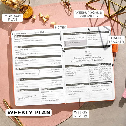 Clever Fox Planner – Undated Weekly & Monthly Planner - Image 3