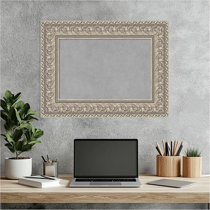 Amanti Art Silver Framed Magnetic Board 19x25 Small Vision Board - Image 6