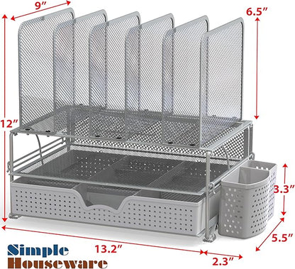 Simple Houseware Mesh Desk Organizer - Image 2