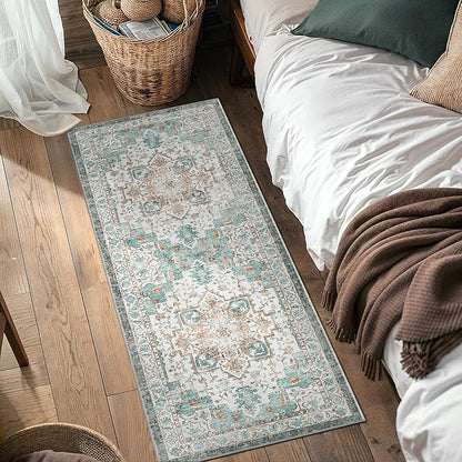 GENIMO 2x7 Runner Rugs for Hallway, Machine Washable Non Slip Vintage Rugs - Image 4