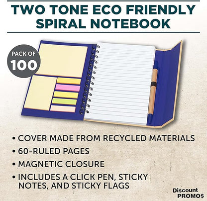 DISCOUNT PROMOS Custom Eco Friendly Spiral Notebooks - Image 3
