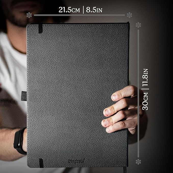 Dingbats* - Wildlife Lined Extra Large A4 Notebook - PU Leather Hardcover - Image 5