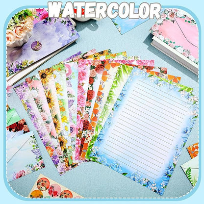 TaoBary 160 Pcs Stationery Paper Set 50 Double Sided Stationery Papers - Image 2
