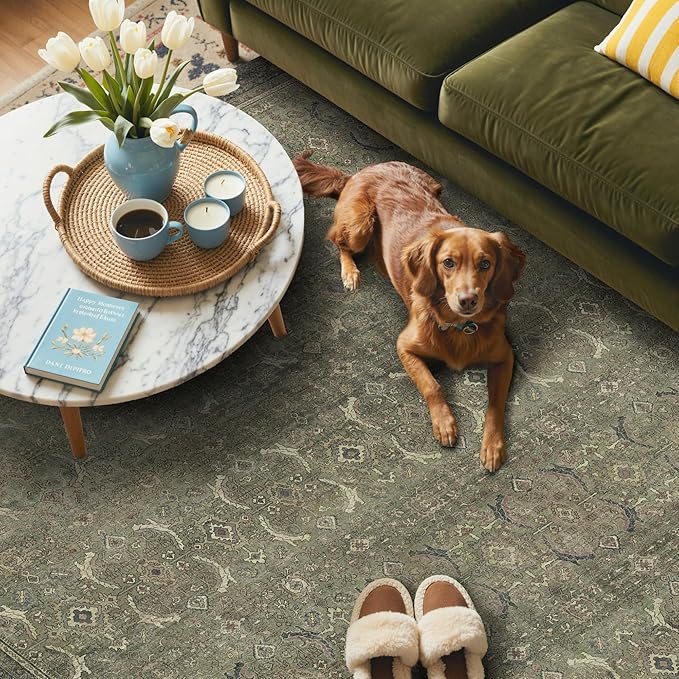 GENIMO 2x10 Runner Rugs for Hallway, Machine Washable Non Slip Vintage Rugs - Image 4
