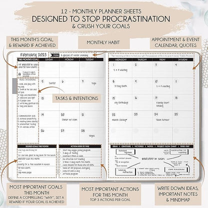 Life & Goal Planner – Undated Daily, Weekly & Monthly Organizer - Image 4