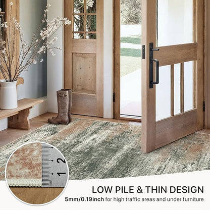 GENIMO 6x9 Area Rug-Washable, Lightweight Foldable Low Pile Carpet - Image 6