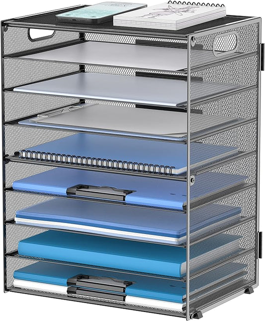 DALTACK 9-Tier Paper Letter Tray Desk Organizer by DALTACK