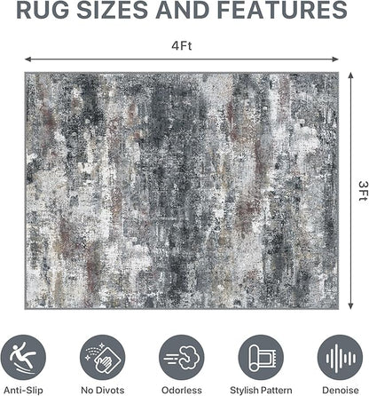 Office Chair Mat for Hardwood Tile Floor, Abstract 36"X 48" Desk Mats for - Image 9