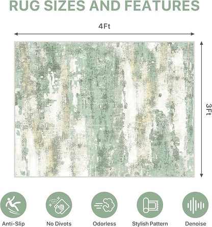 Office Chair Mat for Hardwood Tile Floor, Abstract 36"X 48" Desk Mats for - Image 9