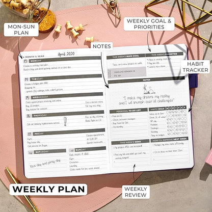 Clever Fox Planner – Undated Weekly & Monthly Planner - Image 3