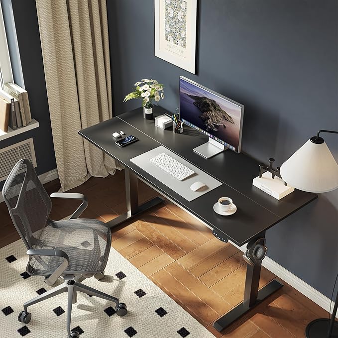 Agilestic Electric Standing Desk, Large 60 x 24 Inches Height Adjustable Desk - Image 4