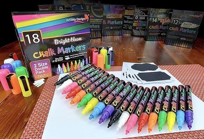 18 Neon Chalk Markers - Image 2