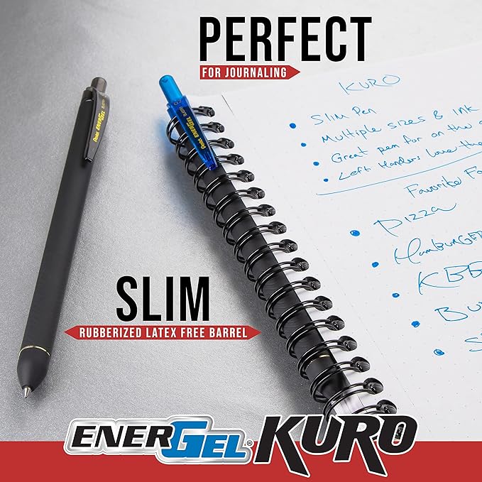 Pentel EnerGel Kuro Shades of Leaves, Retractable Liquid Gel Pen - Image 5