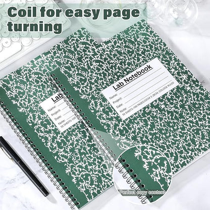 Affrolling 2 Pack Carbonless Lab Notebook Carbon Copy 8.5'' x 11'' 50 Set of - Image 4
