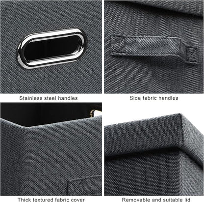 Graciadeco Large 17" 36 Quart Collapsible Stackable Storage Bins - Image 7