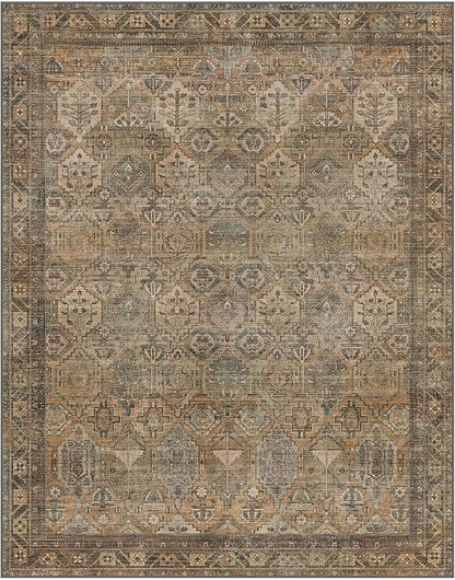 GENIMO 6x9 Area Rugs for Living Room, Machine Washable Non Slip Vintage Rugs - Image 8