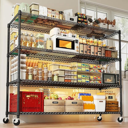 REIBII 60''W Storage Shelves 2399LBS Wire Shelving - Image 5