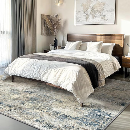 GENIMO Washable Area Rugs for Living Room, 10x14 Modern Non Slip Rugs, Low Pile - Image 2
