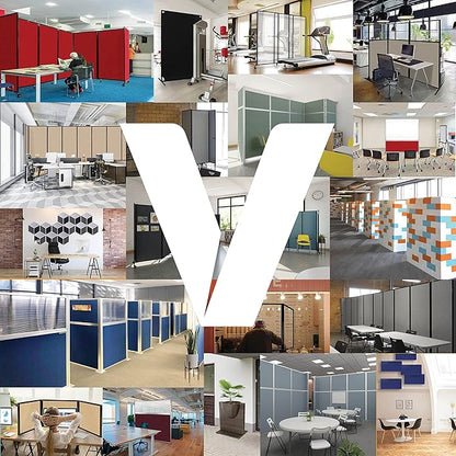 Versare Room Divider 360 Portable Wall Partition | Folding Panels | Large - Image 8
