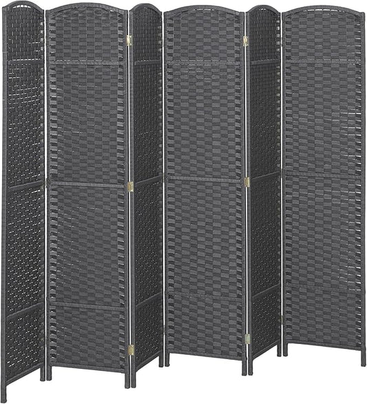HOMCOM Room Divider, 6 Panel Folding Privacy Screen, 5.6' Tall Freestanding by HOMCOM