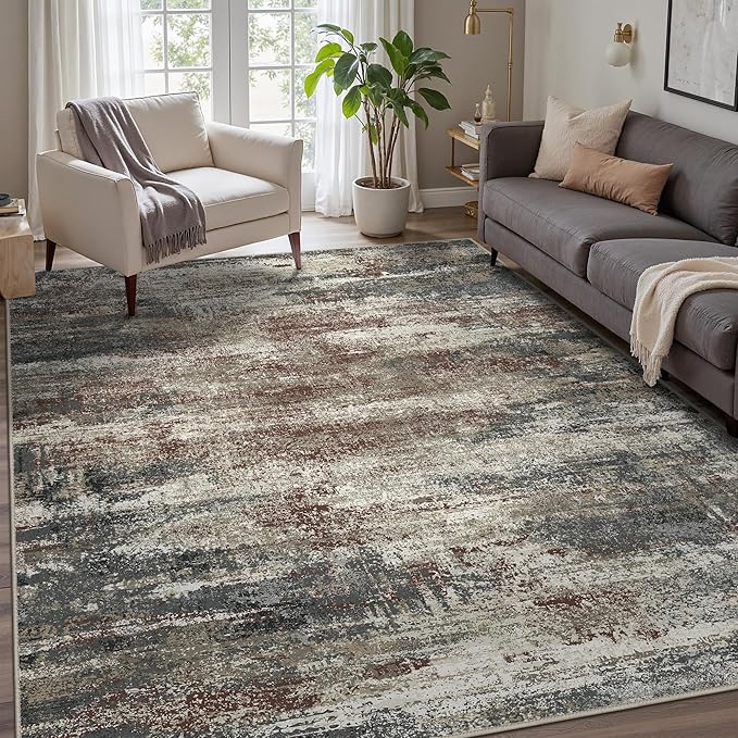 GENIMO 8x10 Area Rugs, Machine Washable Rugs by GENIMO