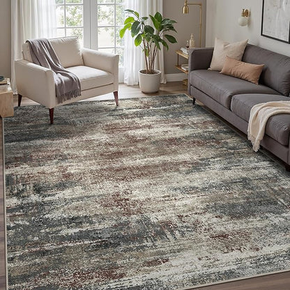 GENIMO 8x10 Area Rugs, Machine Washable Rugs by GENIMO