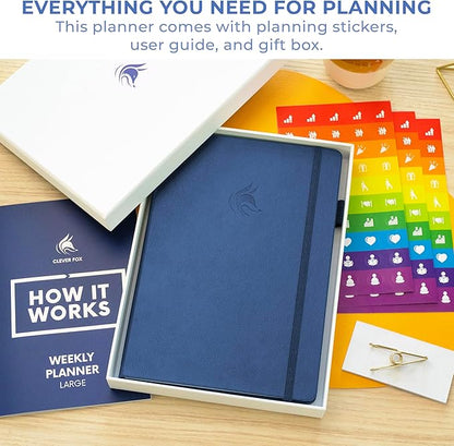 Clever Fox Planner Large – Undated Weekly & Monthly Planner - Image 3