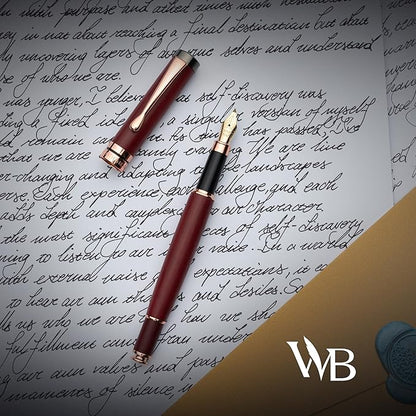 Wordsworth & Black Calligraphy Pen Gift Set, Includes Ink Bottle, 6 Ink - Image 5