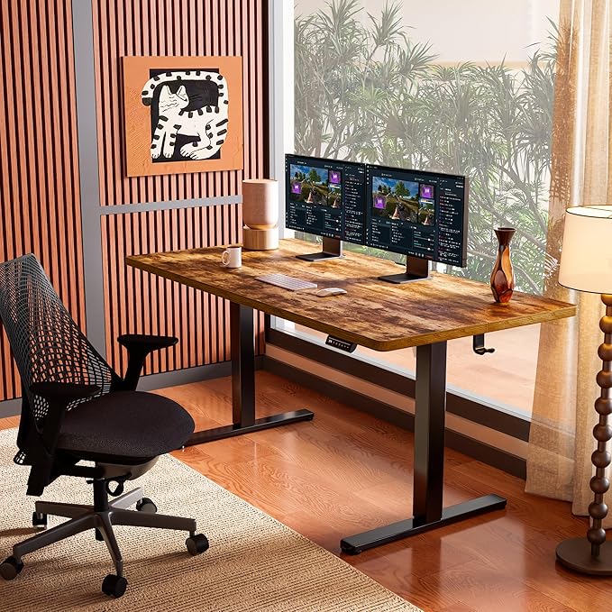 ErGear Electric 71 x 30 inch Standing Desk Workstation, Large Sit Stand up Desk - Image 2
