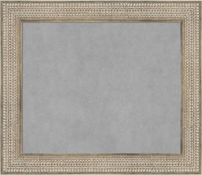 Amanti Art Silver Framed Magnetic Board 26x30 Medium Vision Board by AmantiArt