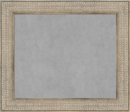 Amanti Art Silver Framed Magnetic Board 26x30 Medium Vision Board by AmantiArt