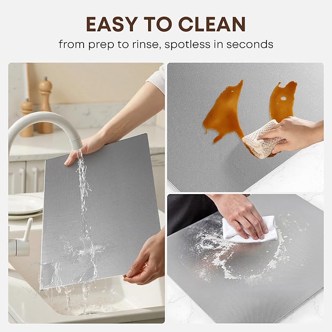 KORVOS Stainless Steel Cutting Board, 19.6"L x 15.7" W Heavy Duty Steel - Image 4