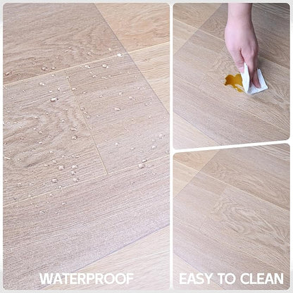 HOMEK Office Chair Mat for Hardwood Floor, 55” x 35” Crystal Clear Hard Floor - Image 4