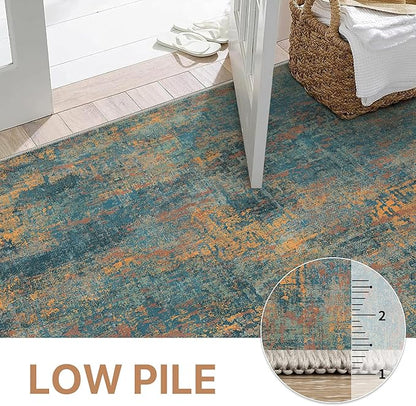 GENIMO Washable Area Rugs for Living Room, 10x14 Vintage Non Slip Rugs - Image 7