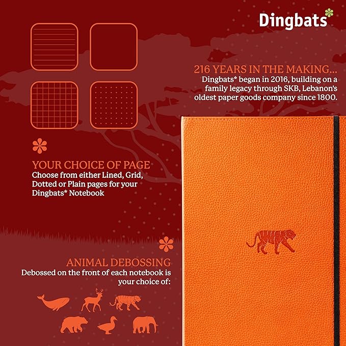 Dingbats* Wildlife Dotted Extra Large A4 Writing Journal Notebook - Image 2