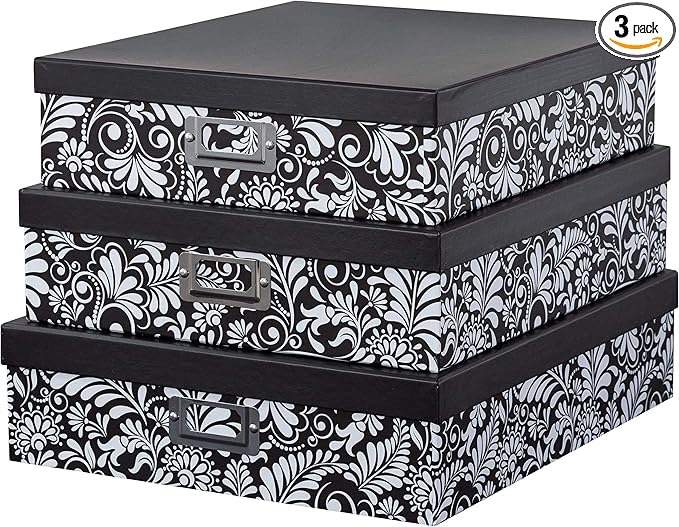 Soul & Lane Modern Botanical Decorative Cardboard Boxes by SoulLane
