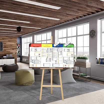 pmxboard Full Magnetic Agile Board Kit. Kanban Board, Scrum Board, Dry Erase - Image 6