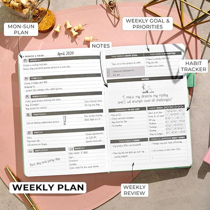 Clever Fox Planner – Undated Weekly & Monthly Planner - Image 3