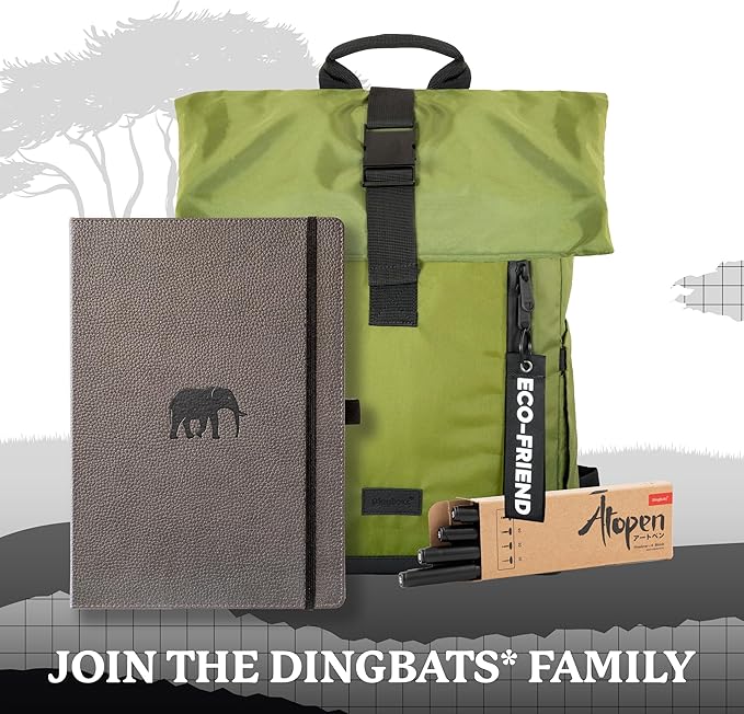 Dingbats* - Wildlife Dotted Extra Large A4 Notebook - PU Leather Hardcover - Image 6