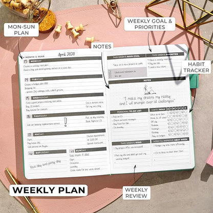 Clever Fox Planner – Undated Weekly & Monthly Planner - Image 3