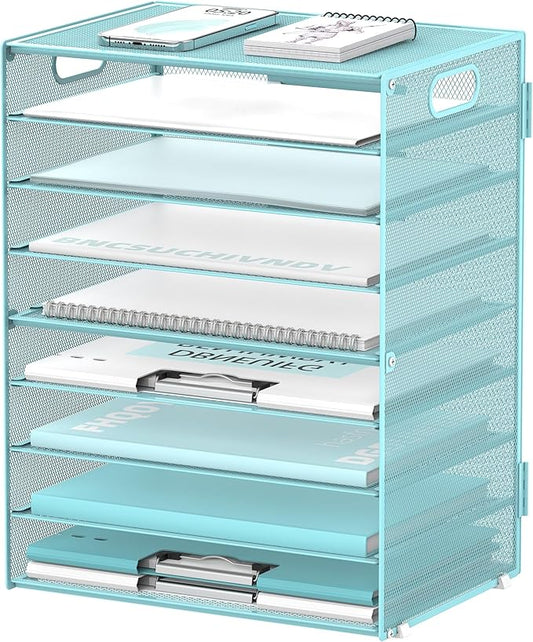 DALTACK 9-Tier Paper Letter Tray Desk Organizer by DALTACK