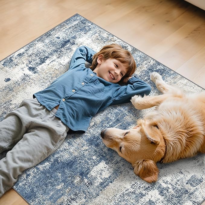 Office Chair Mat for Hardwood Tile Floor, Abstract 36"X 48" Desk Mats for - Image 7