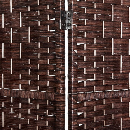 HOMCOM Room Divider, 6 Panel Folding Privacy Screen, 6FT Tall Portable Wicker - Image 6